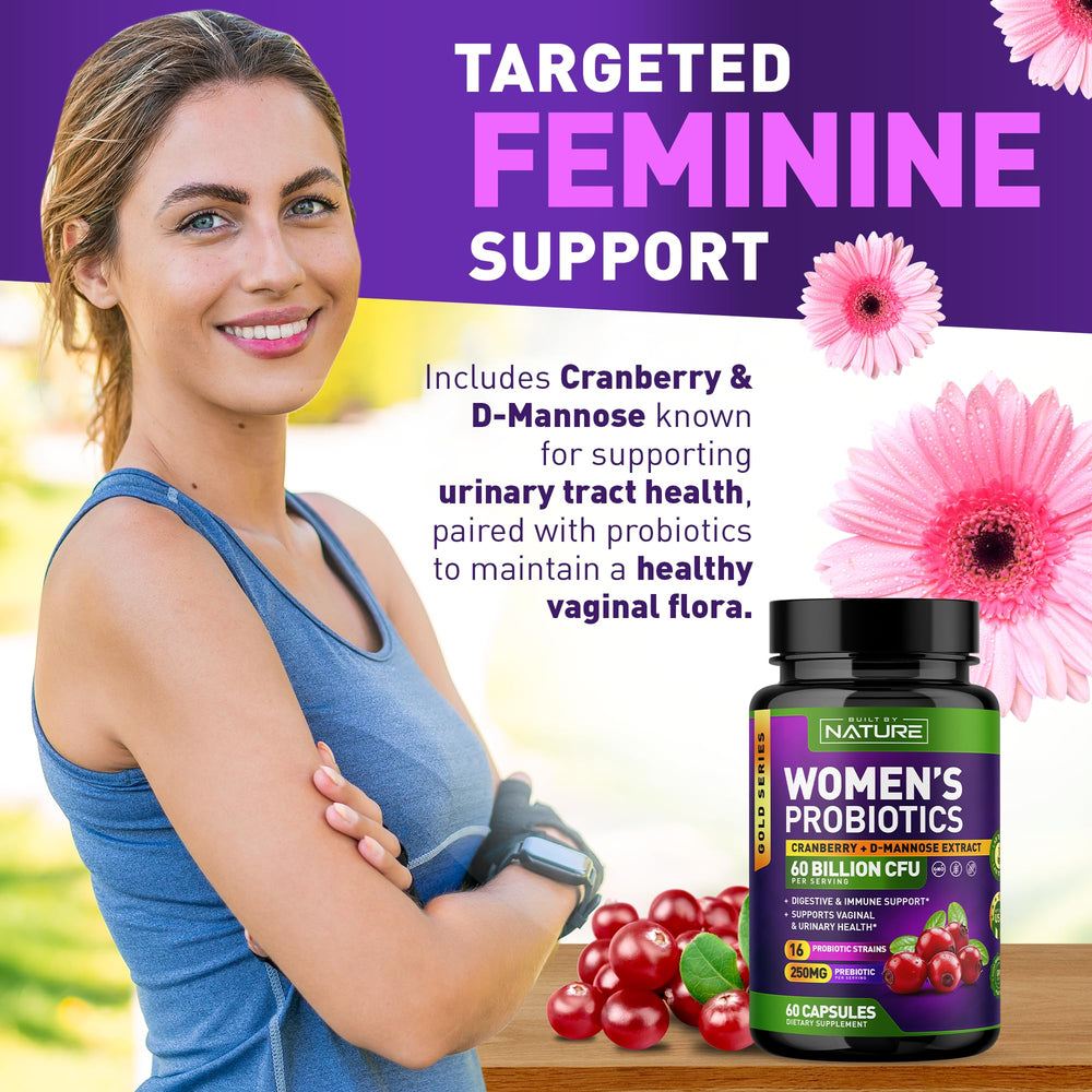 Bottle and label close-up for Probiotics for Women