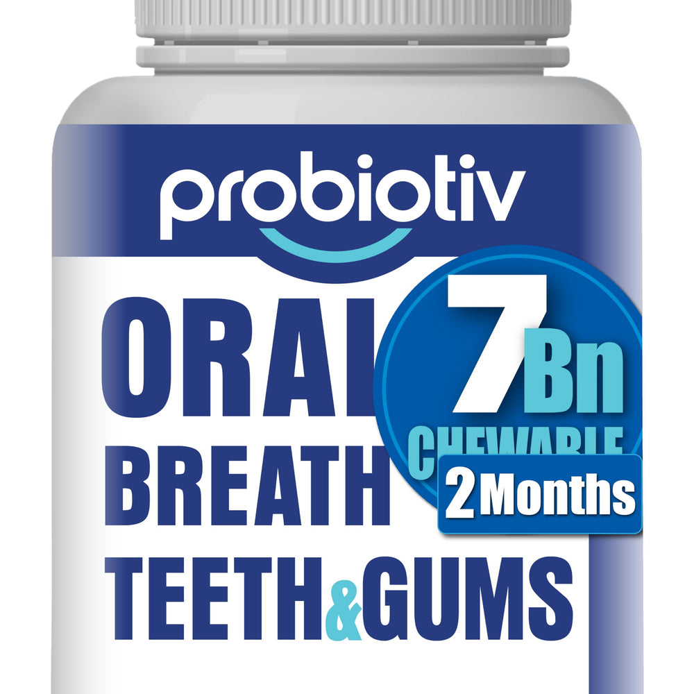Probiotiv Oral Probiotics chewable tablet on white background