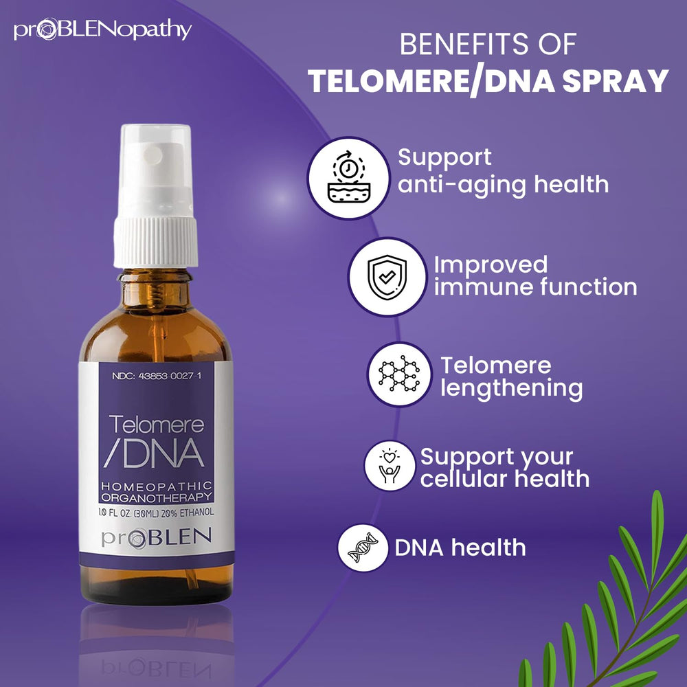 Spray under the tongue using proBLENopathy Telomere Lengthening Liquid Spray
