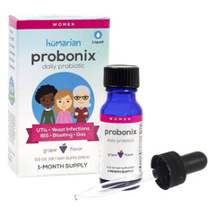 Bottle of Probonix Humarian Liquid Probiotics for Women