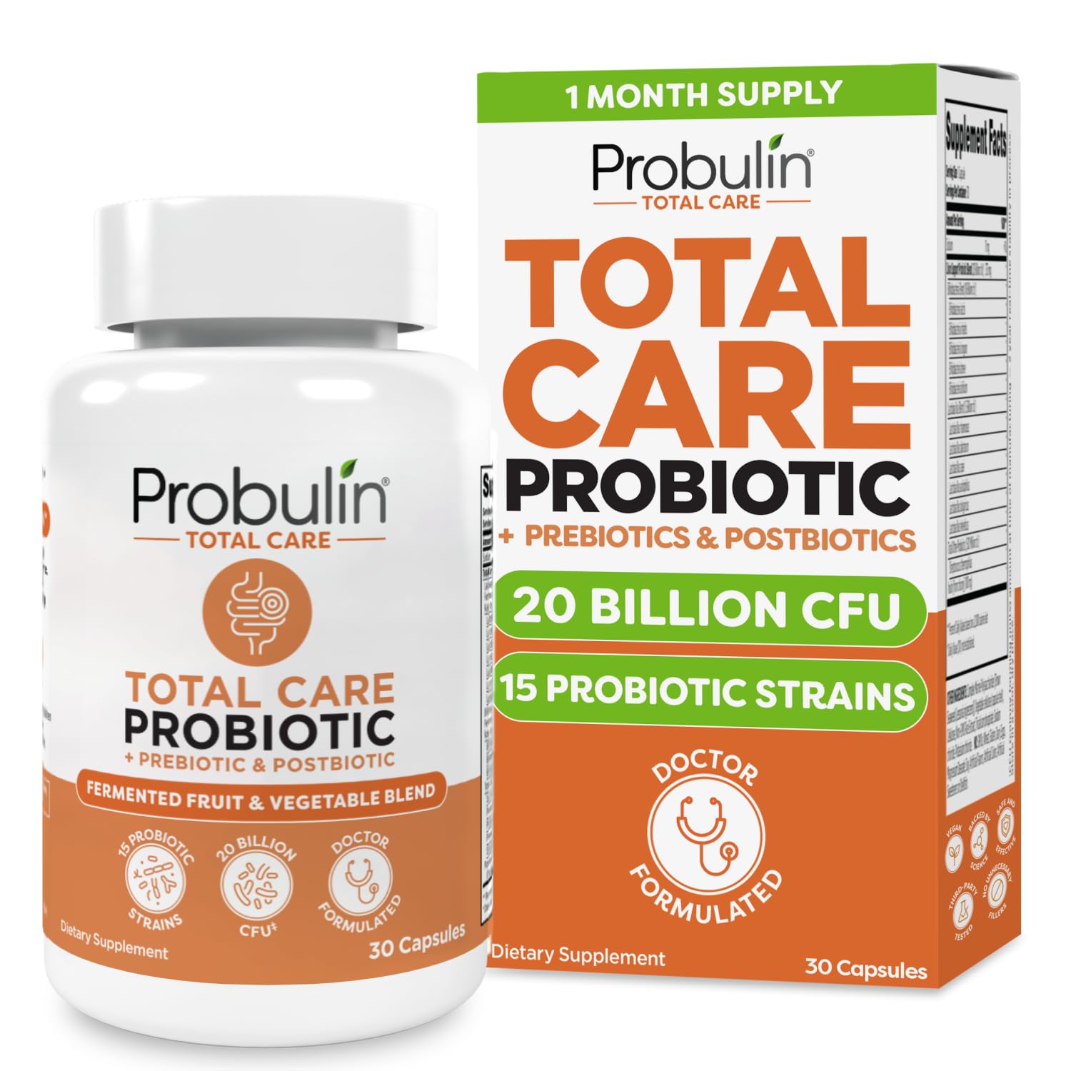 Probulin Total Care Probiotic label front