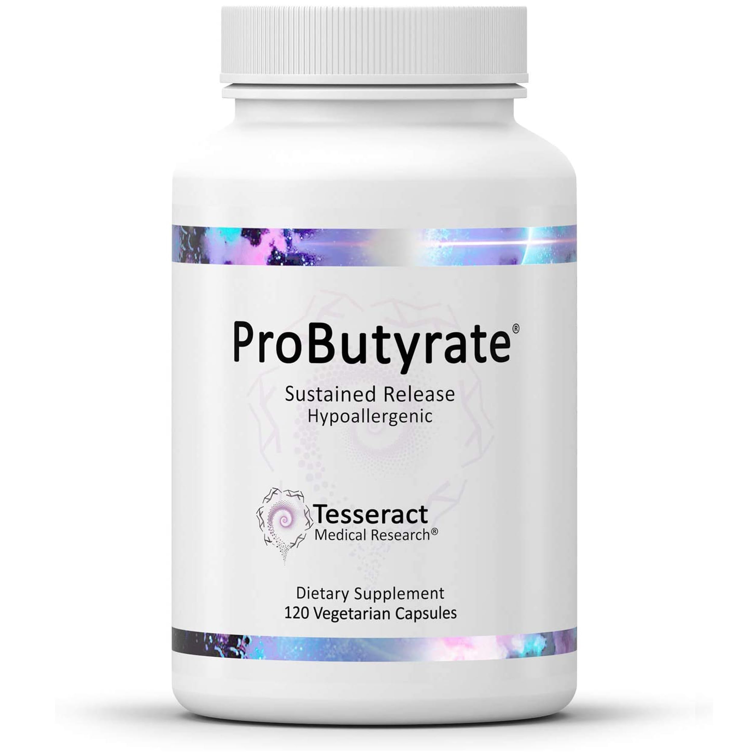 Bottle of Tesseract ProButyrate Gut Health Supplement front view
