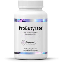 Bottle of Tesseract ProButyrate Gut Health Supplement front view