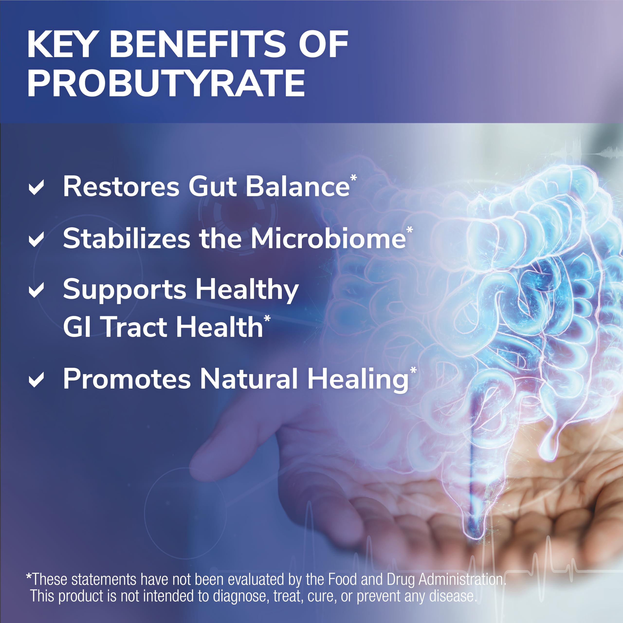 Gastrointestinal health concept with gut-friendly imagery