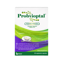 Duocap capsule showing outer prebiotic capsule and inner probiotic capsule