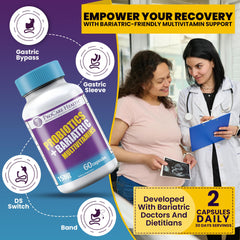 Iron fortified bariatric multivitamin with 45 mg iron per serving