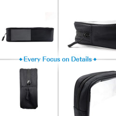 Inside view showing compartments for toothbrush and accessories