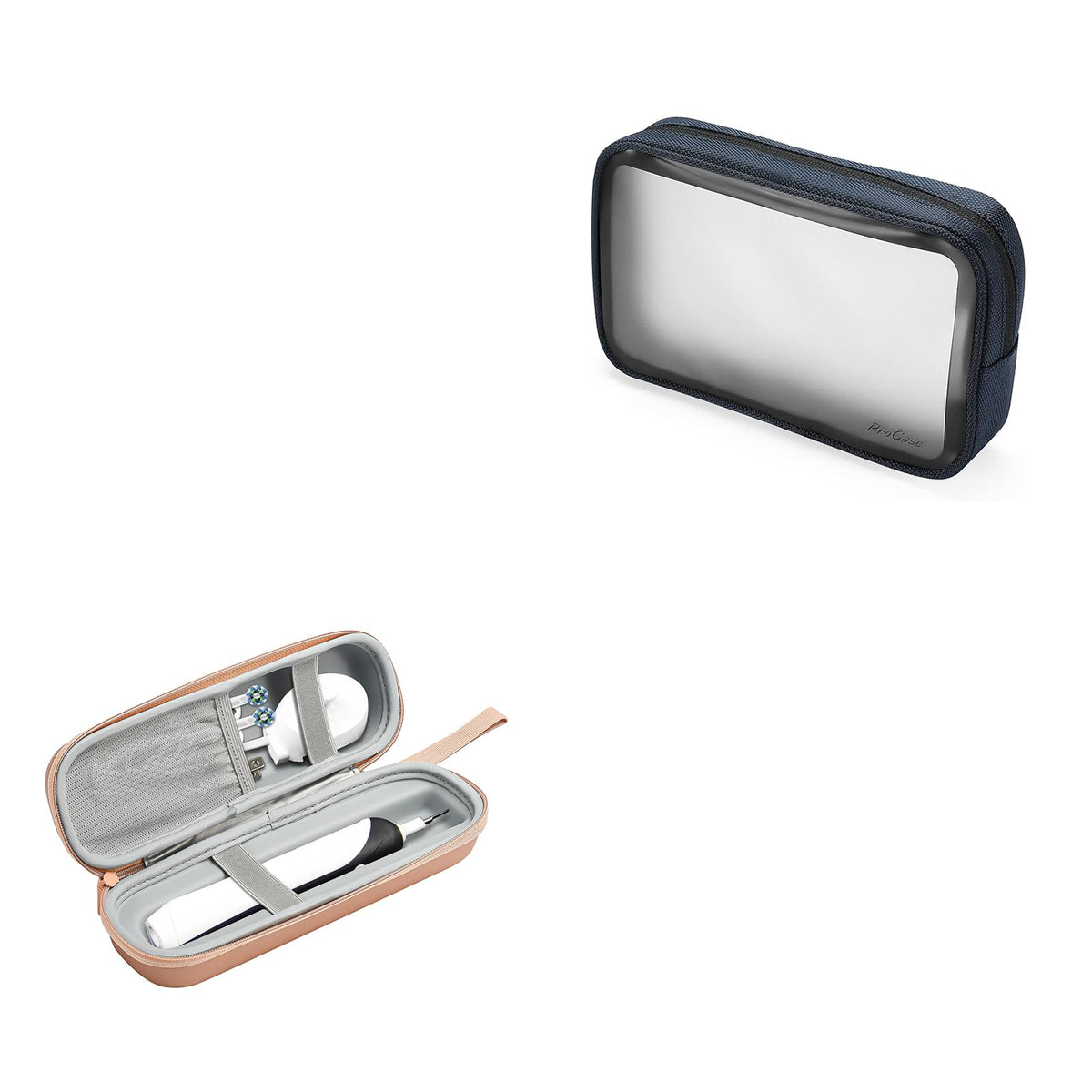 ProCase TSA approved navy travel toiletry bag