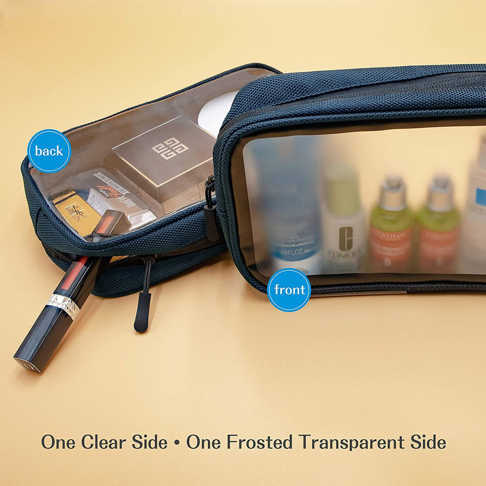 Elastic strap secures Oral-B toothbrush