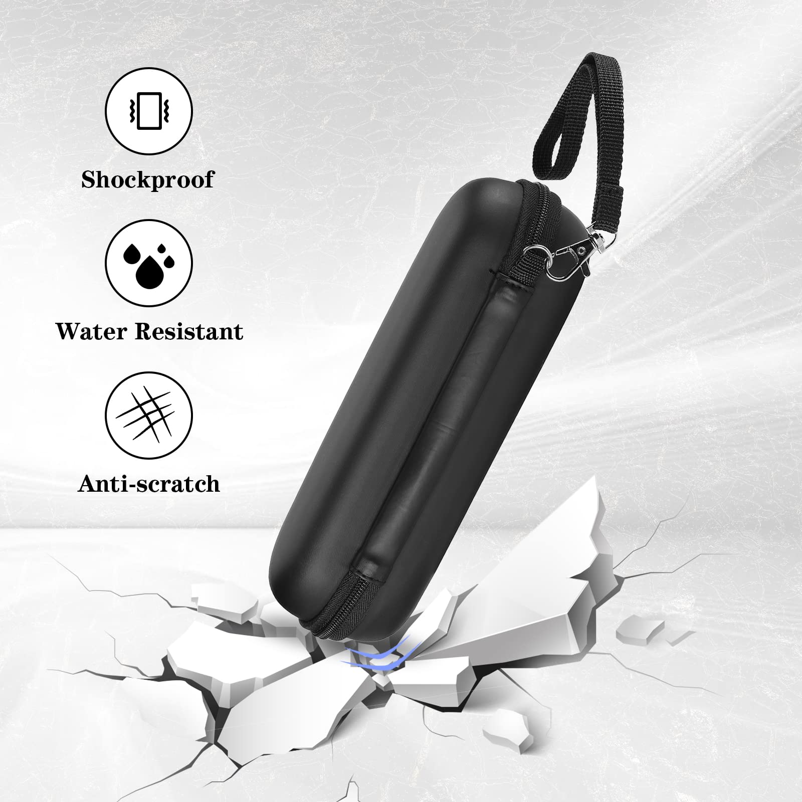 Premium hard EVA exterior with PU leather trim