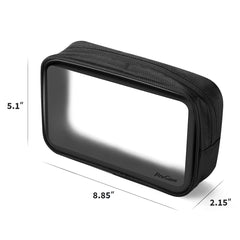 Dual color exterior design showing clear and frosted sides