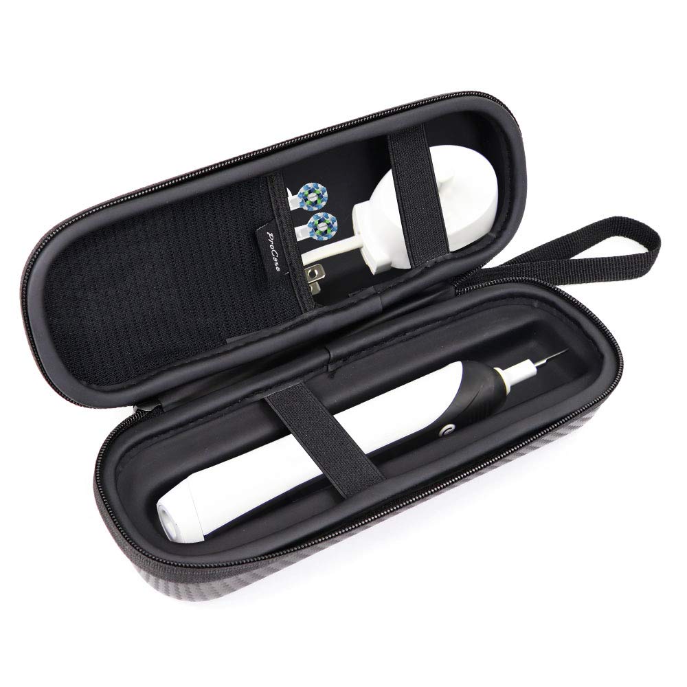 ProCase toothbrush travel case in black exterior