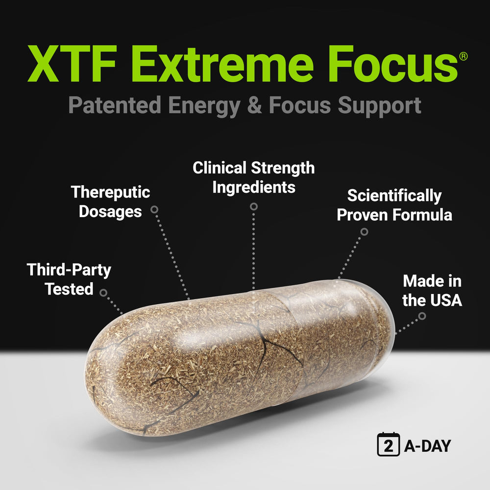 Procera XTF open bottle suggests ready-to-use cognitive support