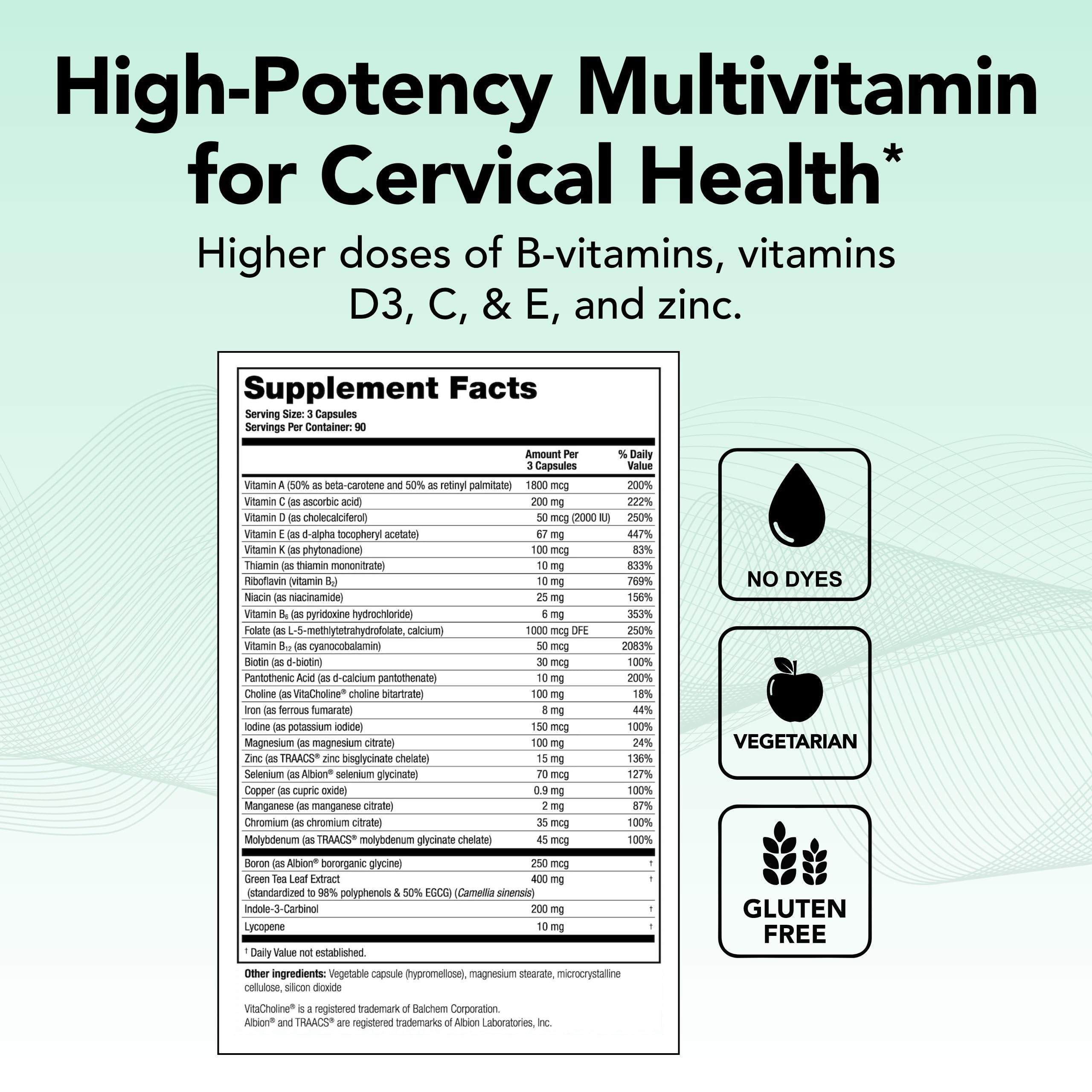 Back view of Theralogix ProCerv HP bottle