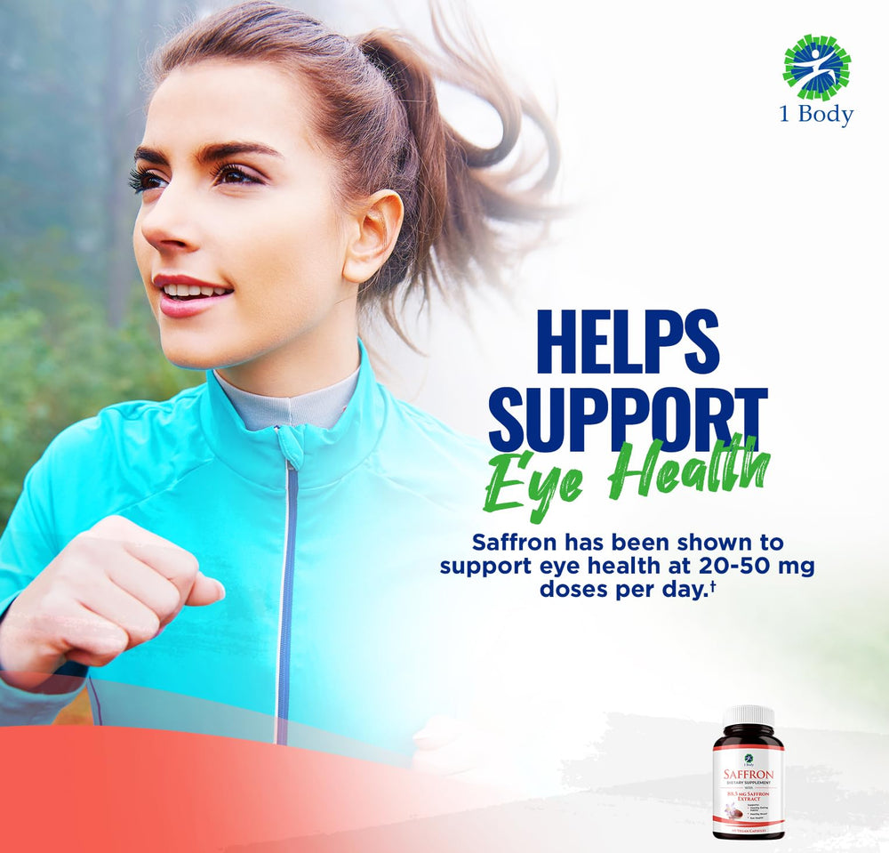 Vegan-friendly saffron extract capsules