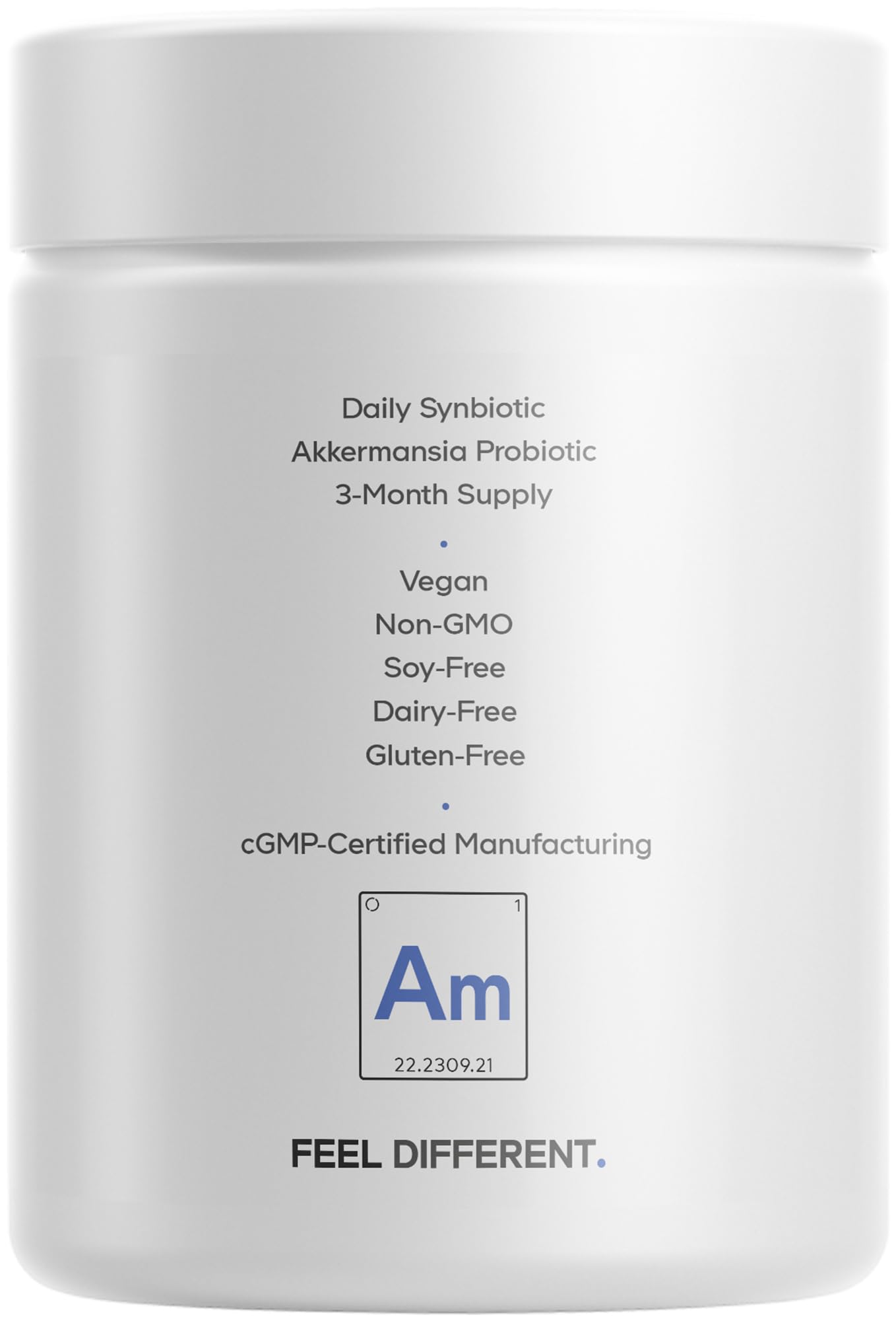 Front view of Codeage Akkermansia bottle