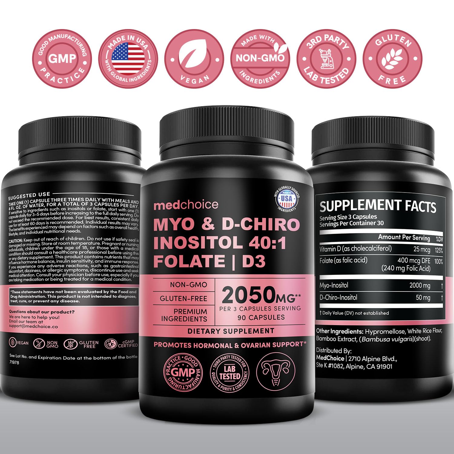 Pack of 1 bottle containing 90 capsules