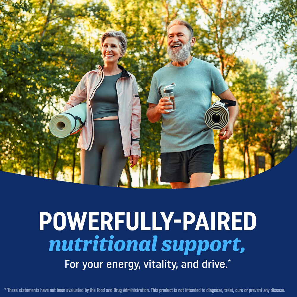 Product label highlighting CoQ10 and Omega-3 benefits