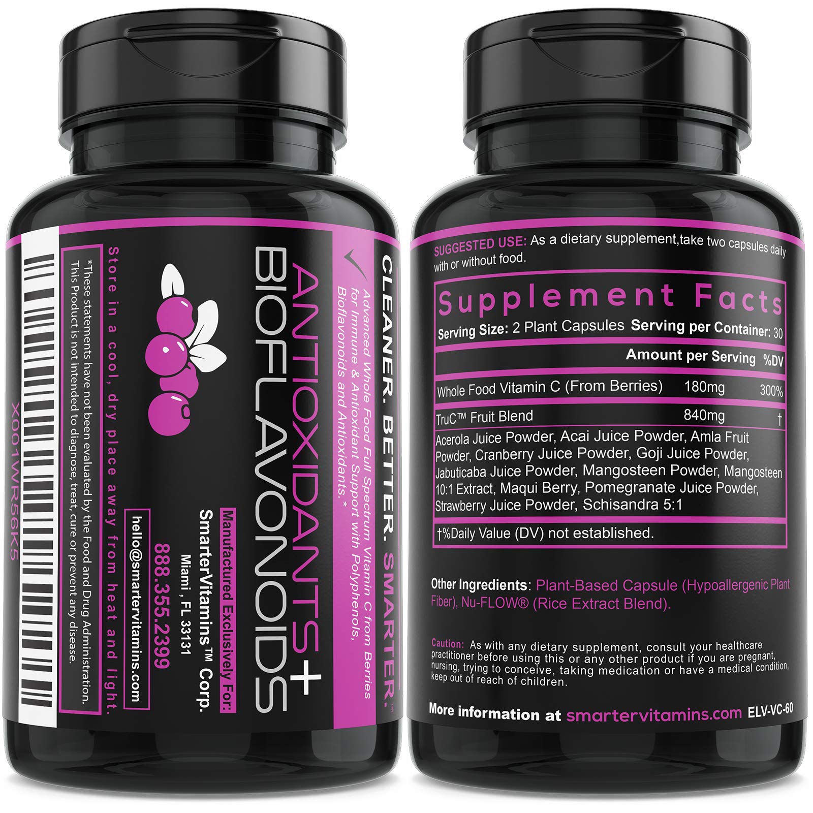 Product packaging featuring a 3-pack Vitamin C supplement