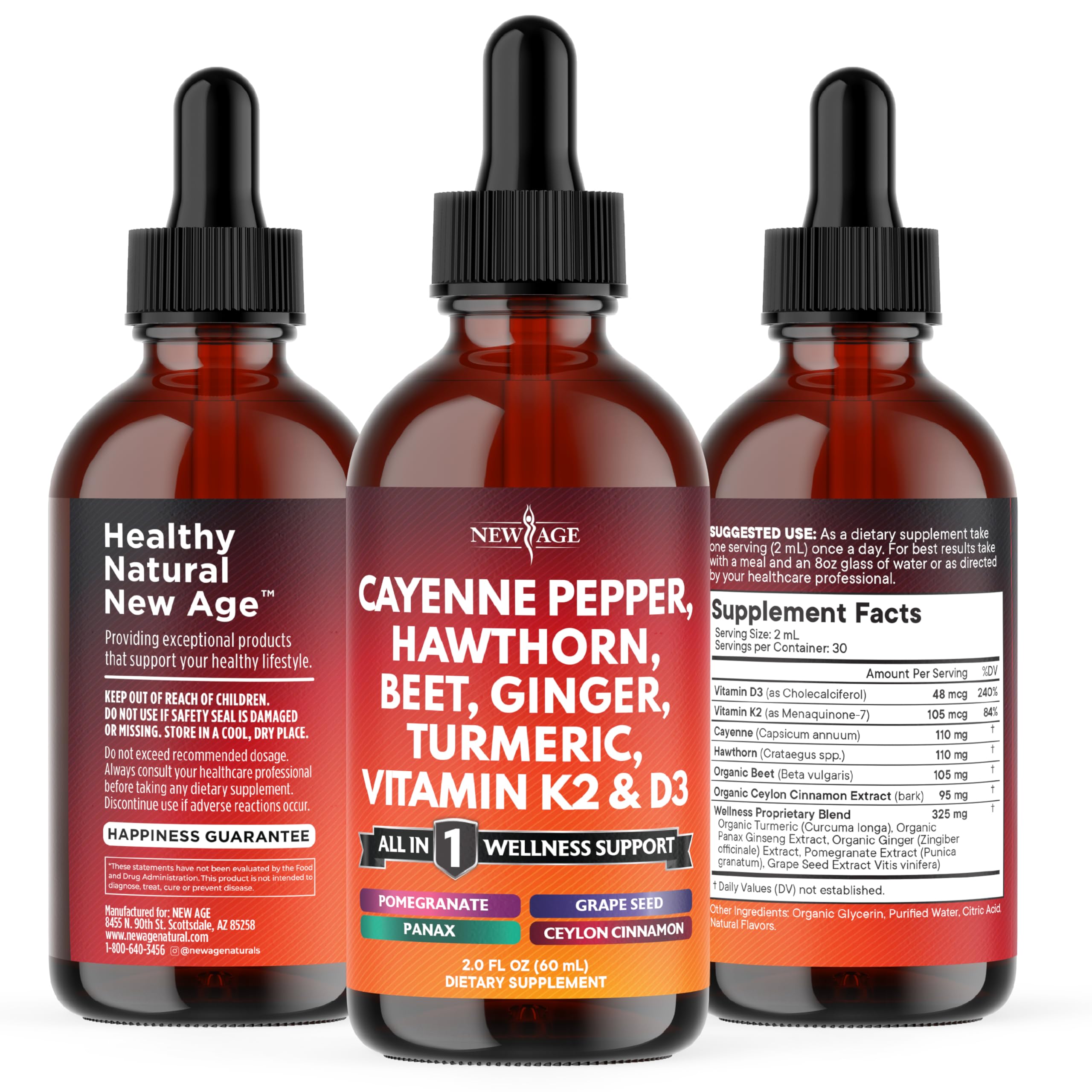 Product packaging front showing 4oz Cayenne Pepper Drops