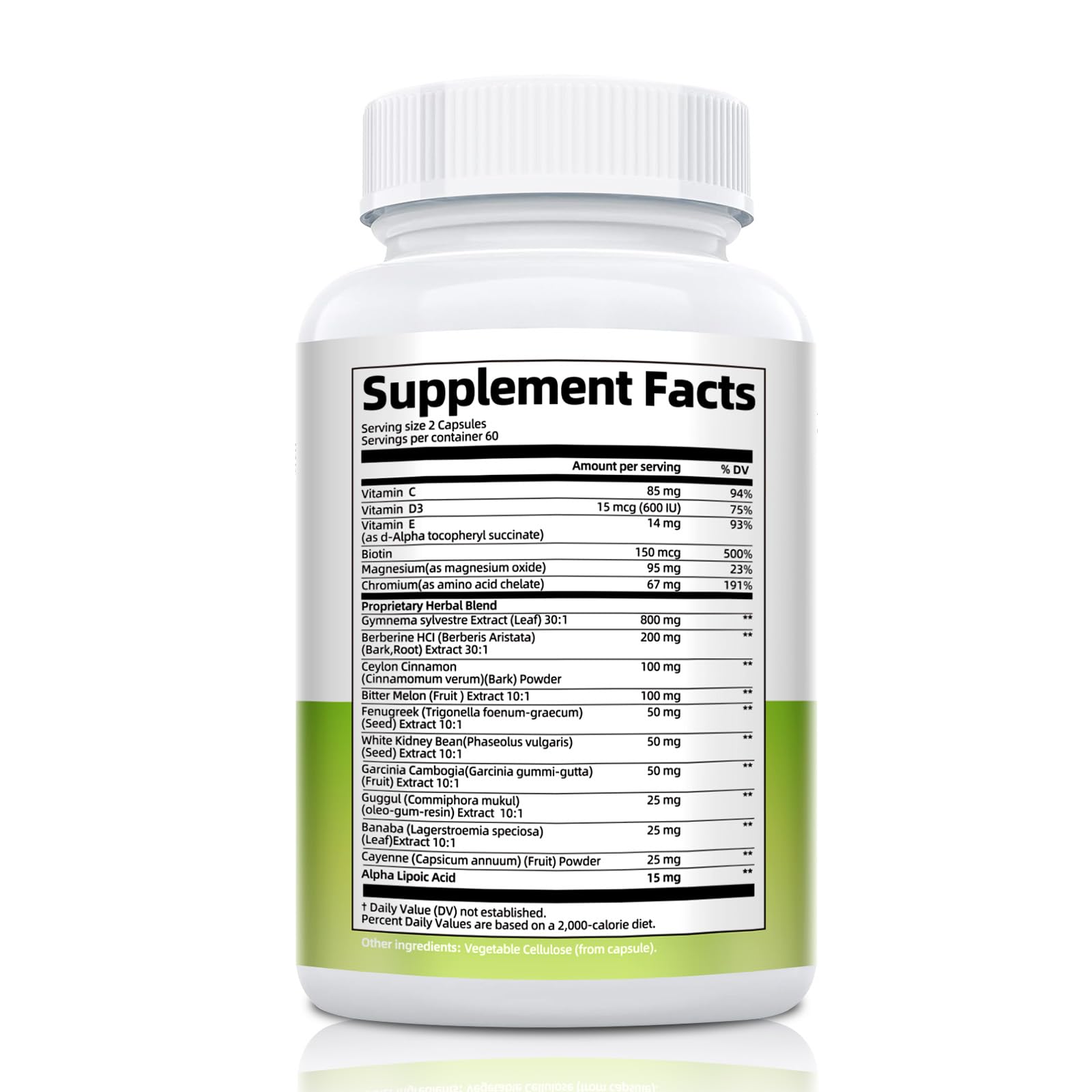 Product packaging and labeling for Gymnema Sylvestre supplement