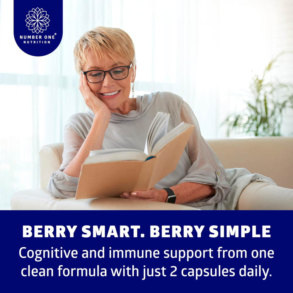 Product packaging featuring wild blueberry extract bottle