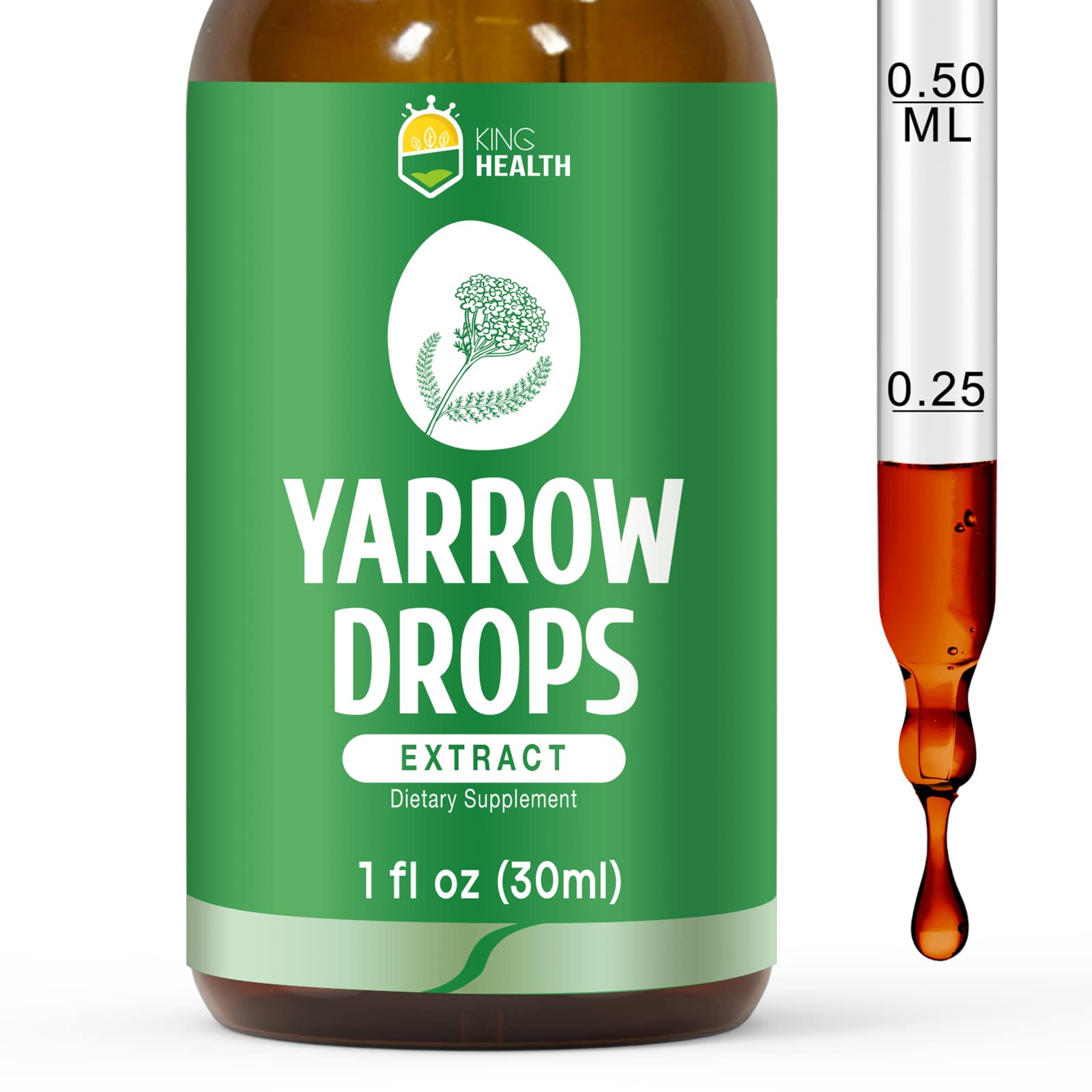 KingHealth Yarrow tincture packaging and bottle