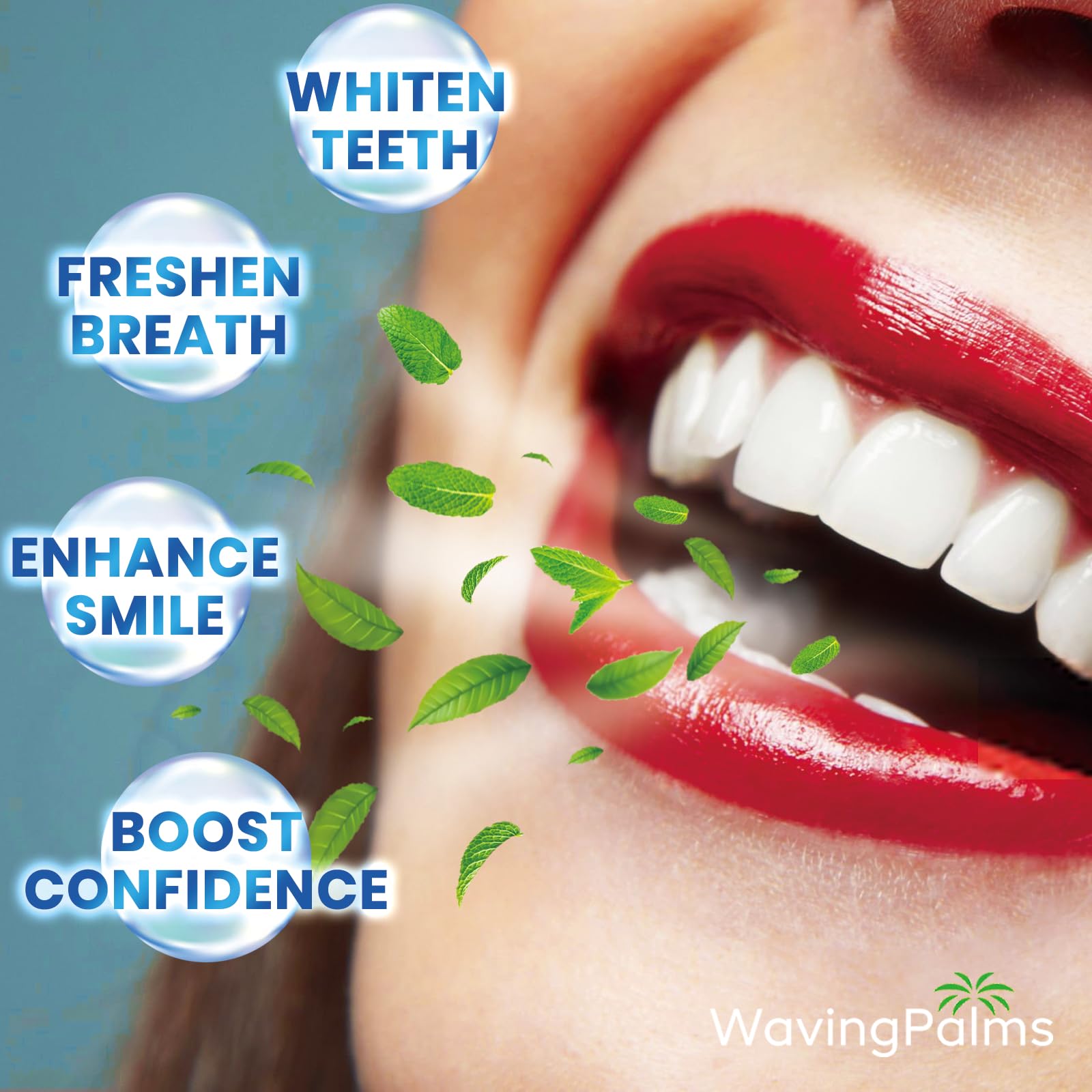 Stains on teeth before whitening (coffee, tea, wine, tobacco)
