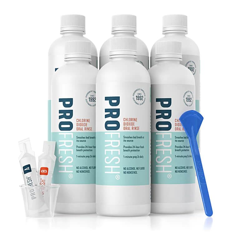 ProFresh Oral Rinse bottle, 16.9 oz, pack of 6, front view