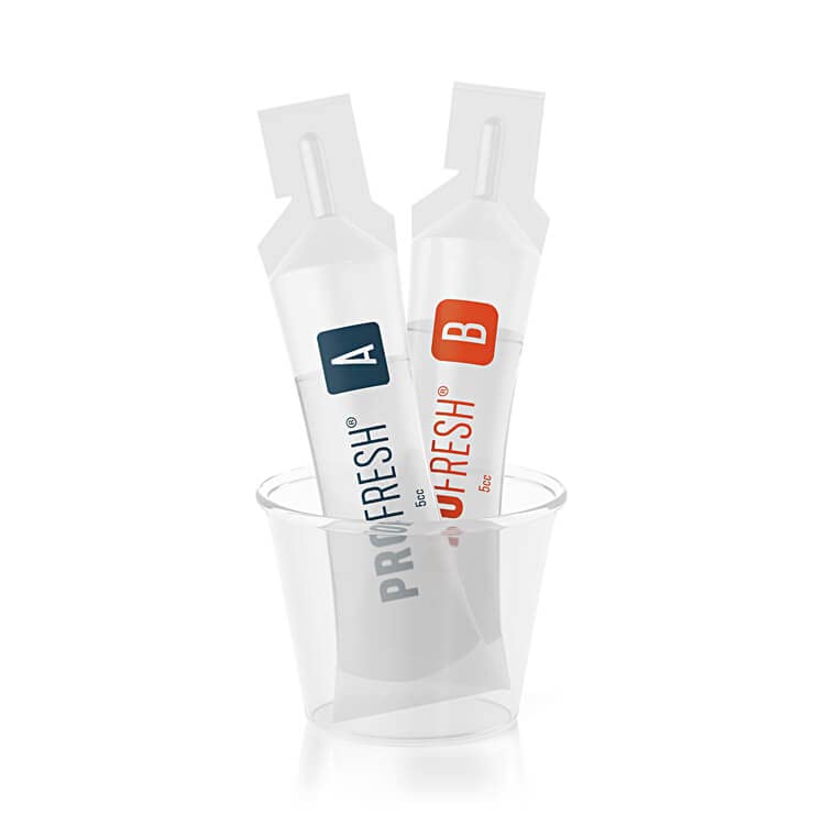 ProFresh Oral Rinse packaging and bottle label, 16.9 oz, pack of 6
