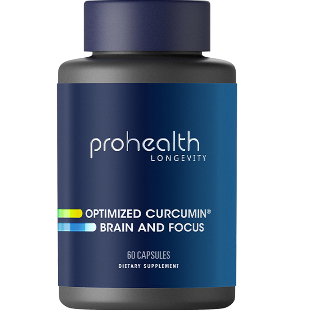Bottle of ProHealth Optimized Curcumin Brain and Focus (60 capsules)