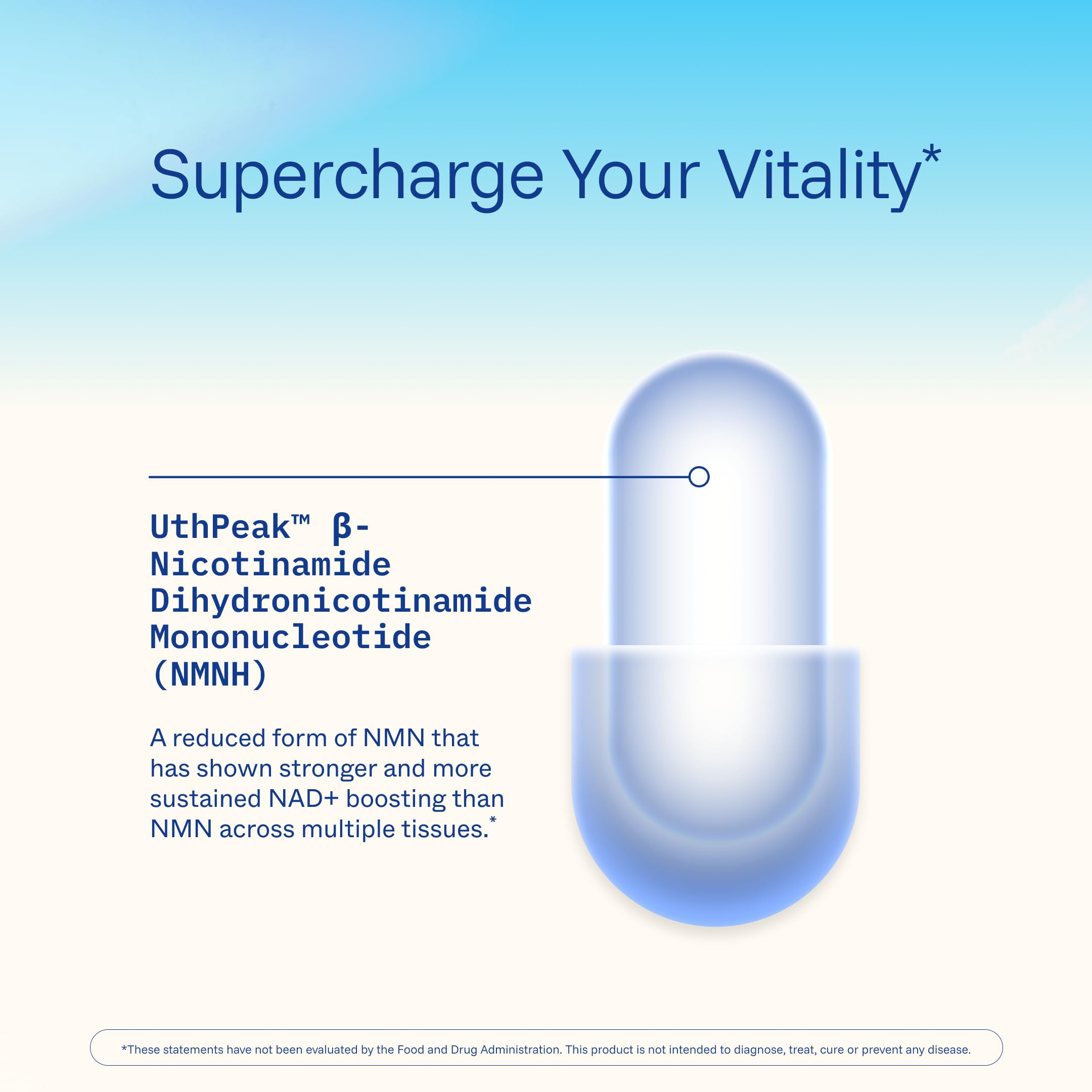 Lifestyle image promoting energy and vitality with NMNH