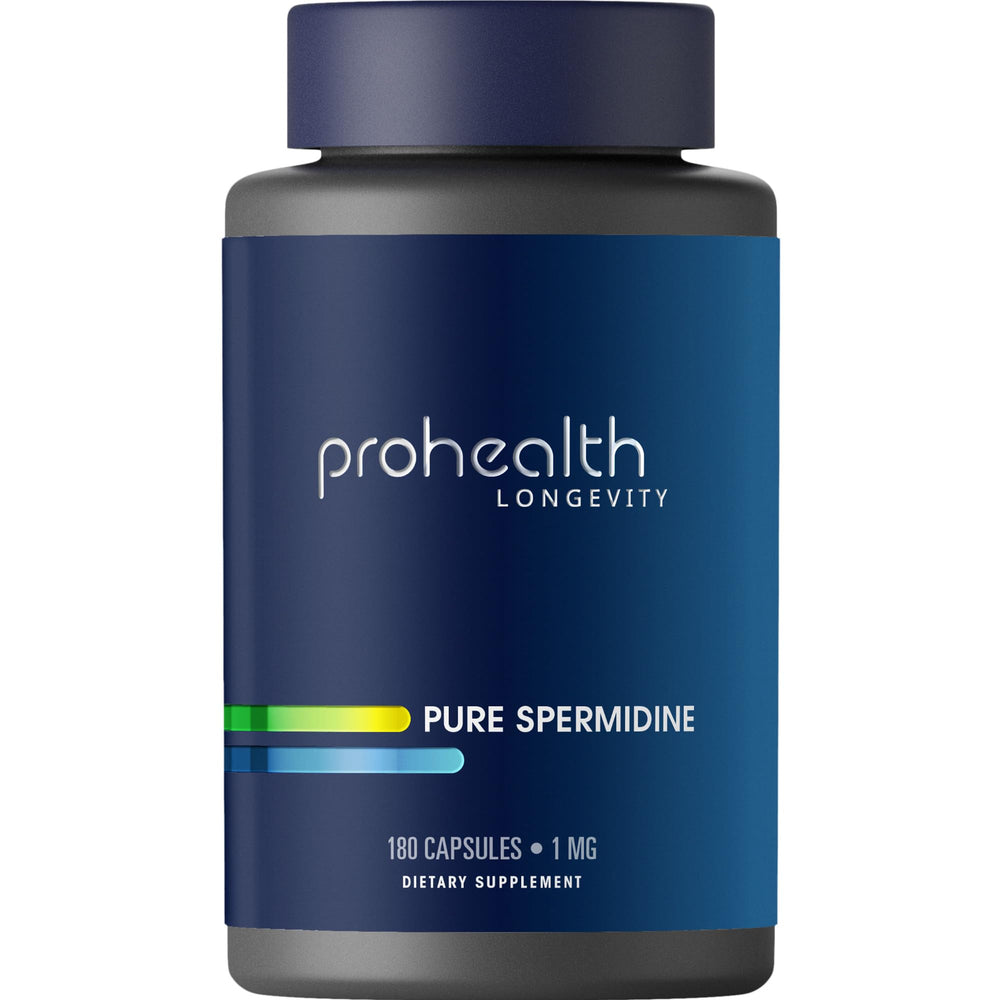 ProHealth Pure Spermidine 1 mg bottle with 180 capsules