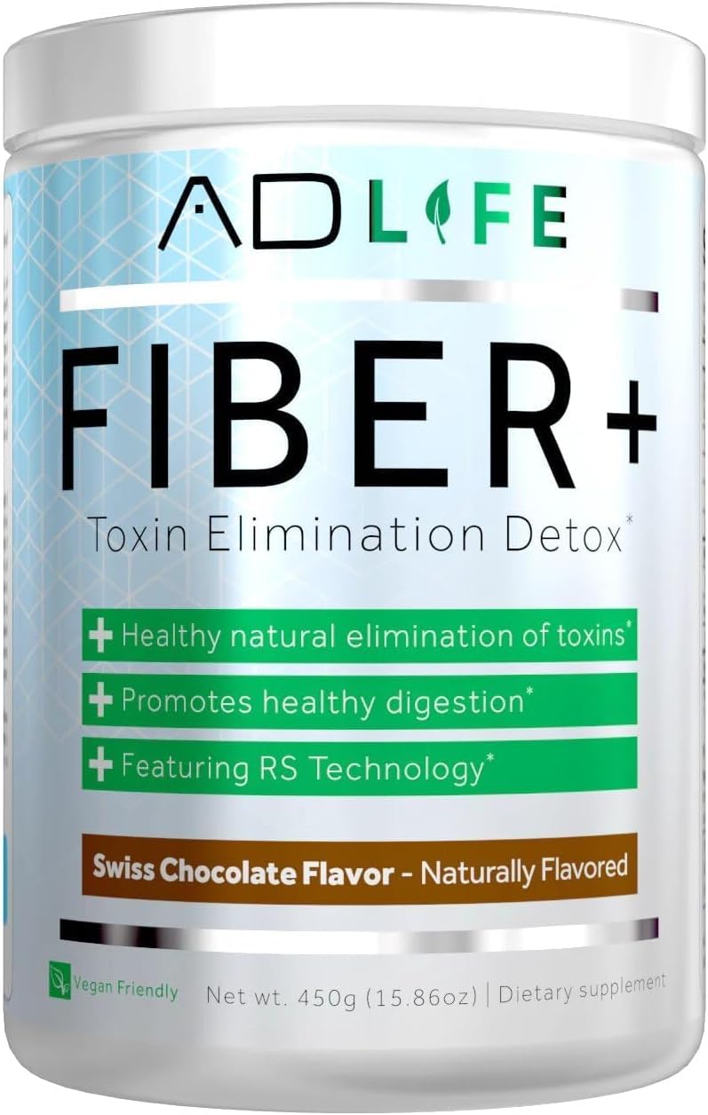 Project AD Fiber+ Chocolate Fiber Powder 16.4 oz bottle