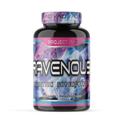 Project AD Ravenous bulking supplement bottle front view