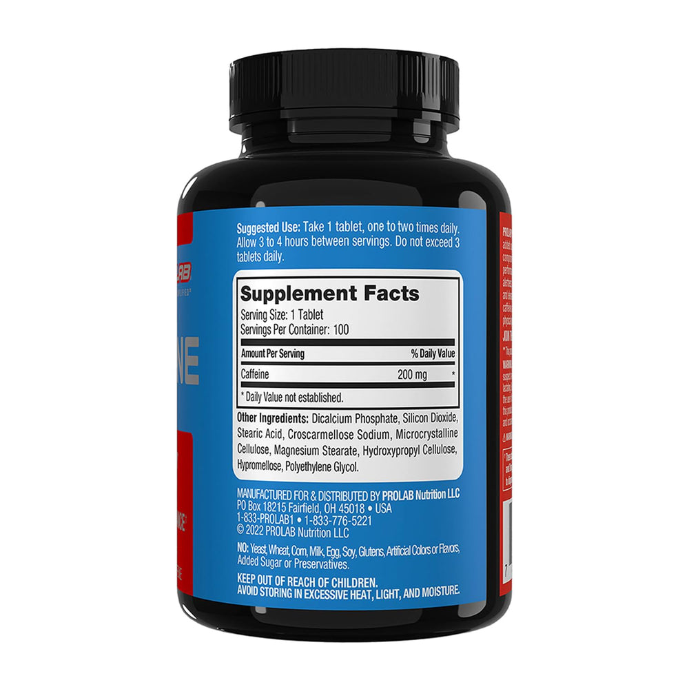 Active user taking ProLab Caffeine before workout