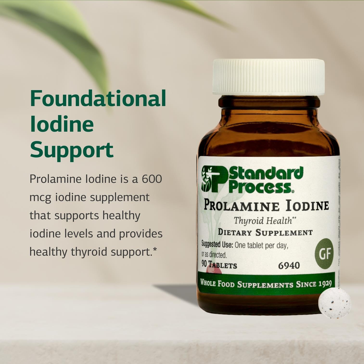 Close-up of Prolamine Iodine tablets