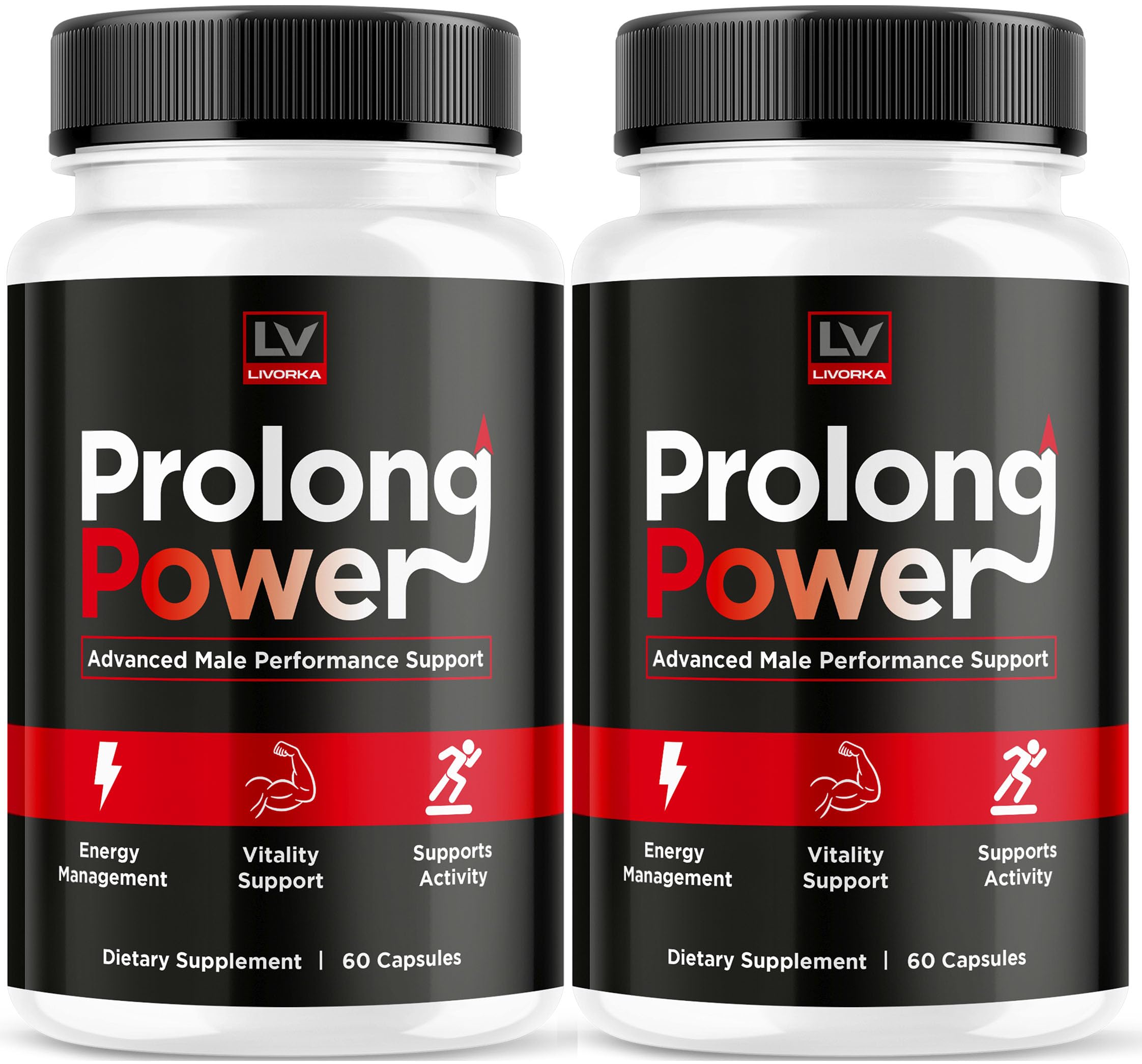 Front view of Prolong Power Pills for Men 2 Pack (120 pills)