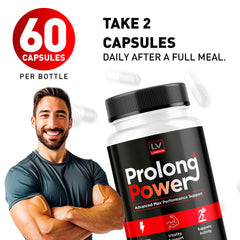 Prolong Power Supplement bottle and capsules