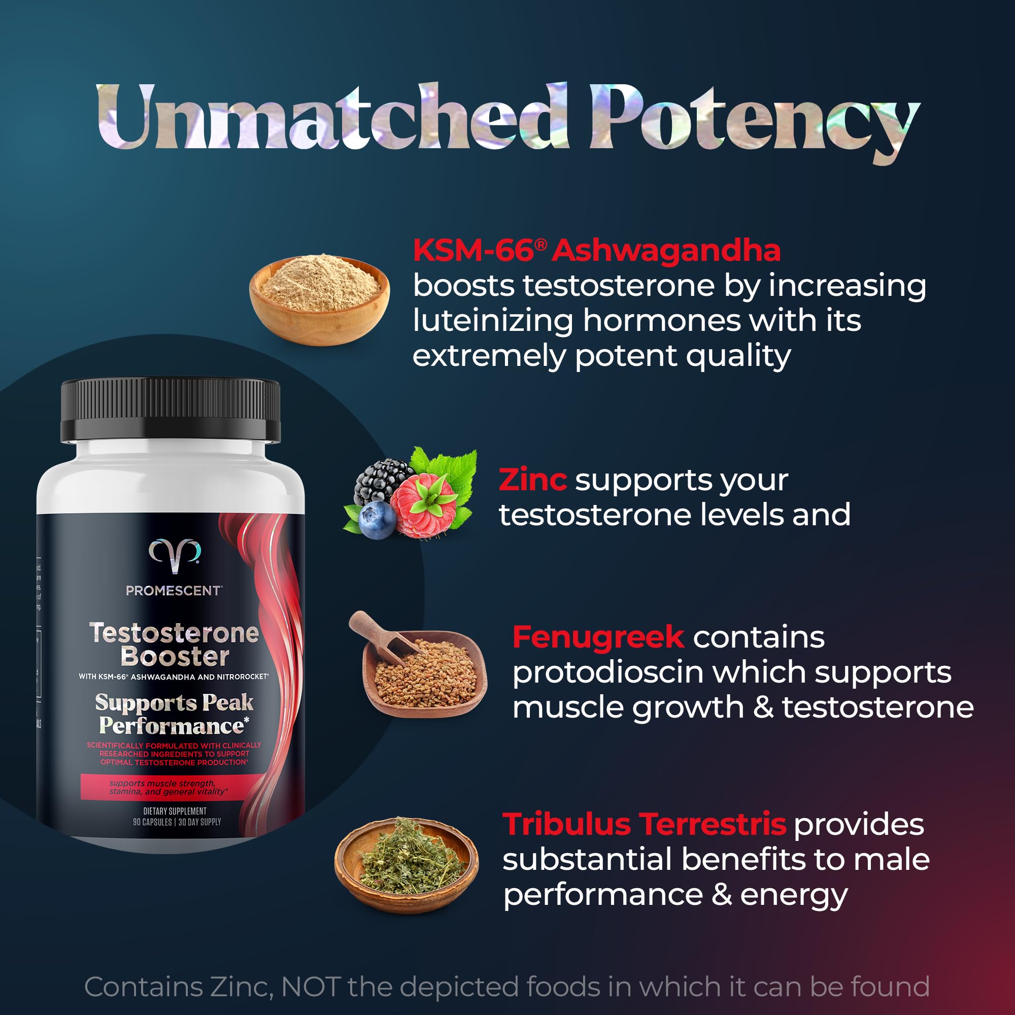 Promescent test booster ashwagandha capsules for daily mood and vigor