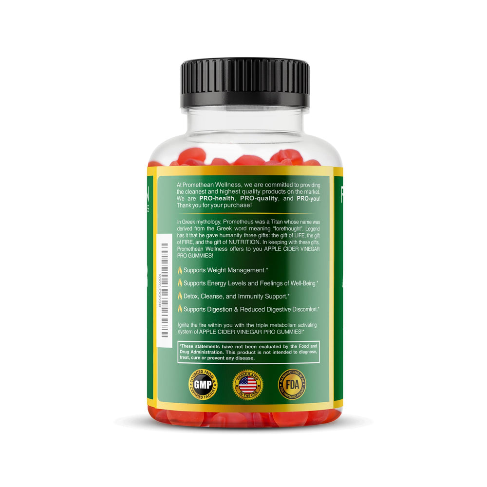 Promethean Wellness ACV Pro Gummies taken daily as part of a routine.