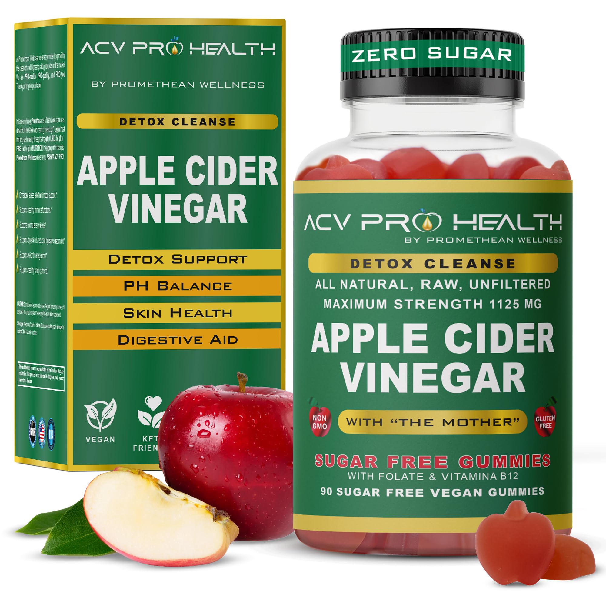 Promethean Wellness ACV Pro Gummies kitchen scene with sugar-free lifestyle idea.