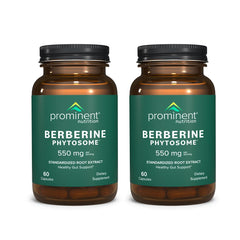 Front view of Prominent Nutrition Berberine Phytosome supplement 2 pack