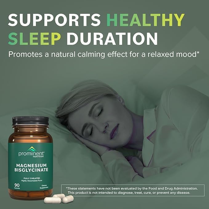 Label displaying 240 mg magnesium bisglycinate per capsule