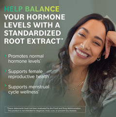 Organic Shatavari capsules packaging on white background