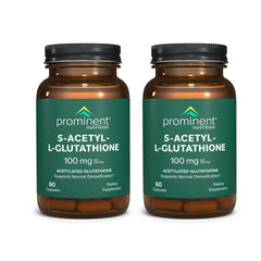 Front view of Prominent Nutrition S-Acetyl L-Glutathione 2-pack