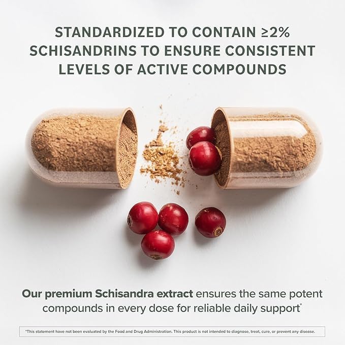 Illustration showing 500 mg dose of Schisandra extract