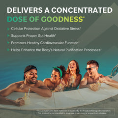 Serving scoop with broccoli sprout extract capsules