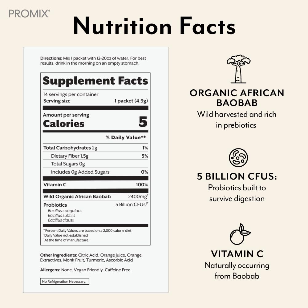 Nutritional facts panel close-up