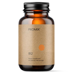 Bottle of Promix Vitamin B12 1000mcg methylcobalamin - 90 count